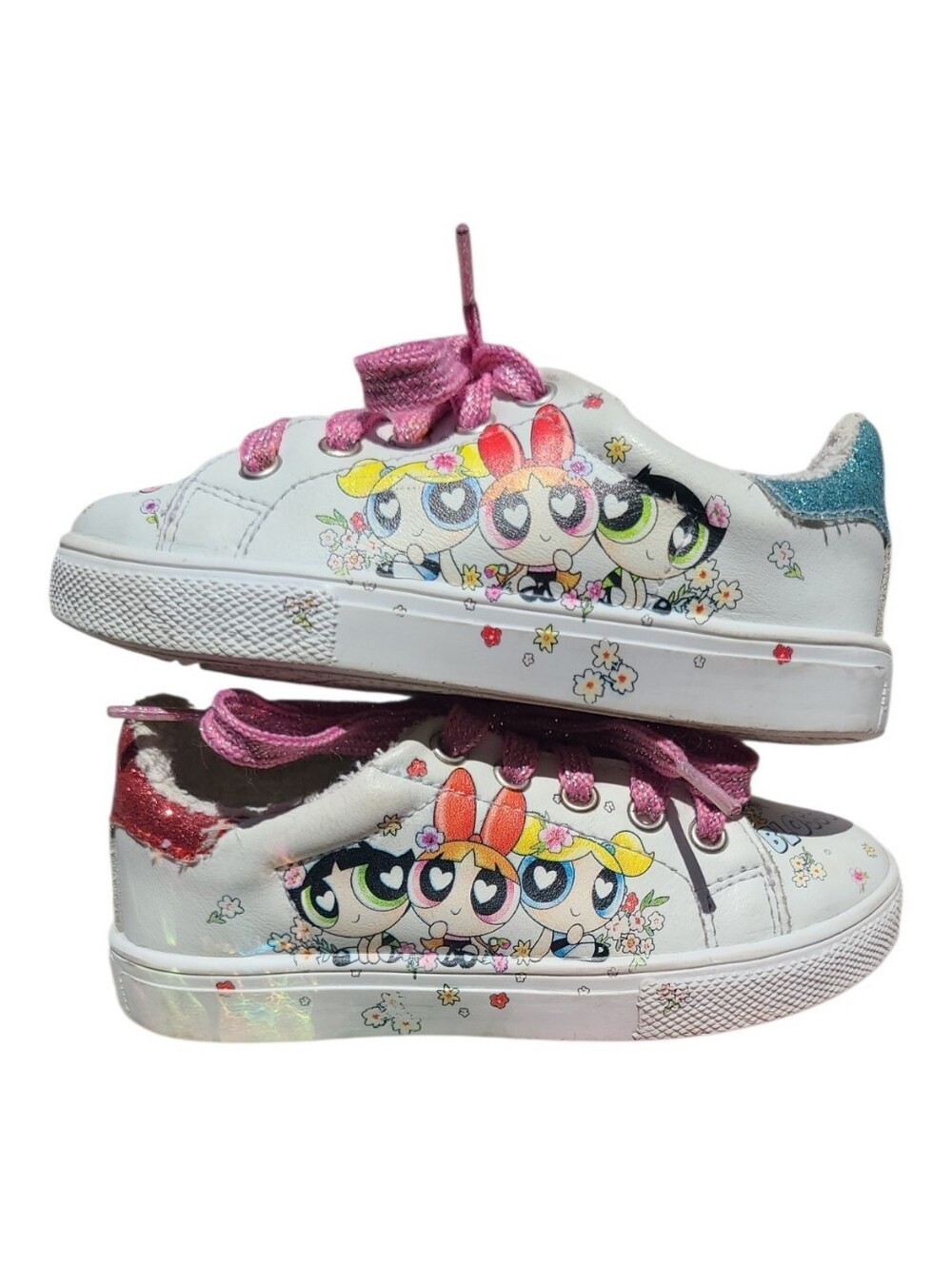 Powerpuff Girls Bubbles Buttercup Blossom Leather Shoe Kidcore Kawaii Popculture